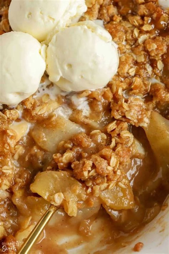 Apple Pear Crisp - Celebrating Sweets