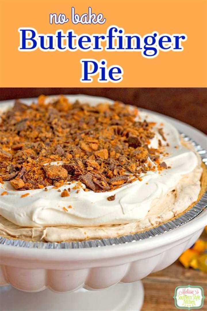 Easy Butterfinger Pie - Celebrating Sweets