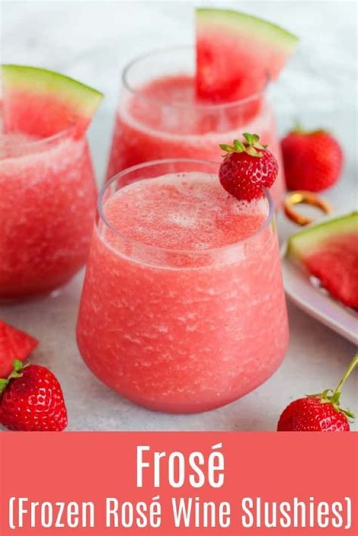 Frosé (easy frozen rosé slushies)